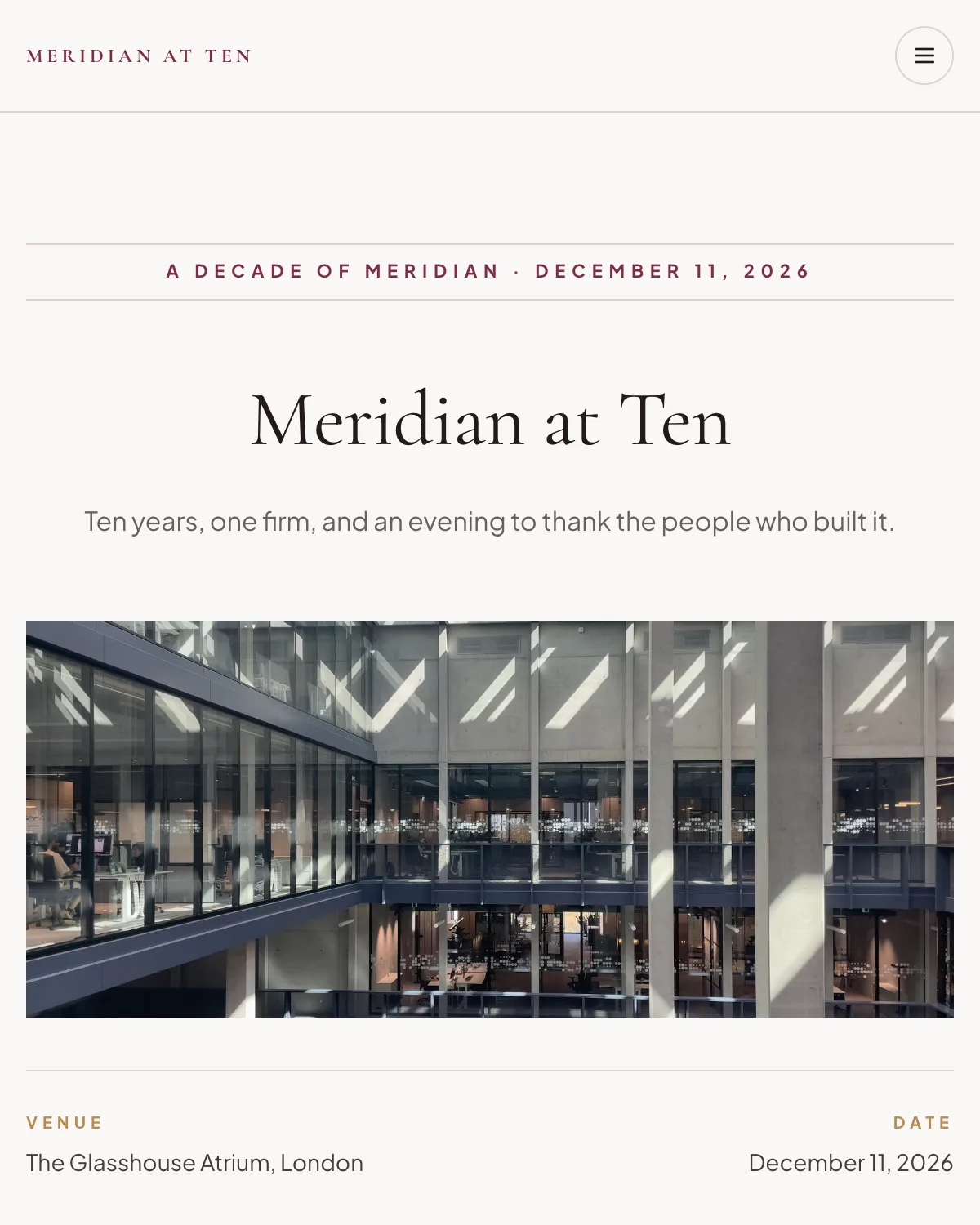 Atrium template preview