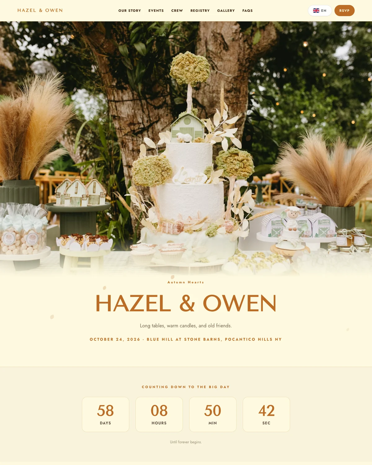 Heritage animated wedding invitation