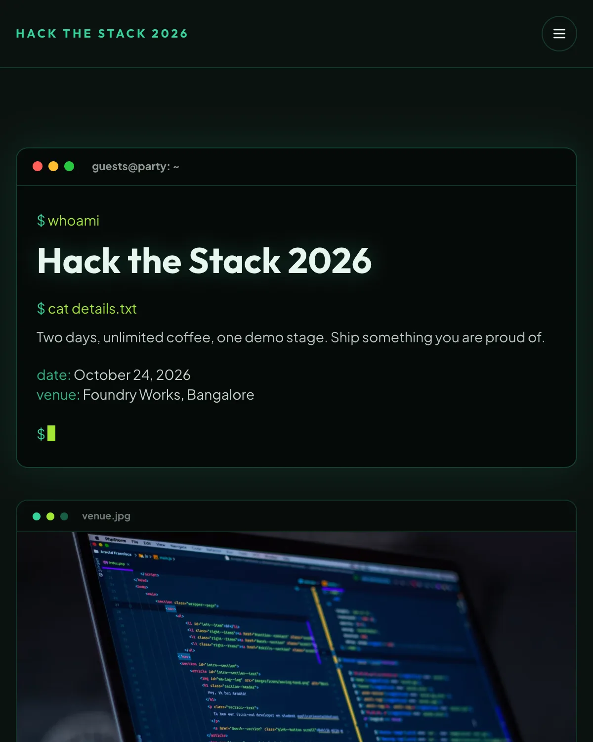 Terminal template preview